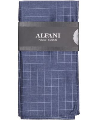 Alfani - Men's Edward Plaid Pocket Square