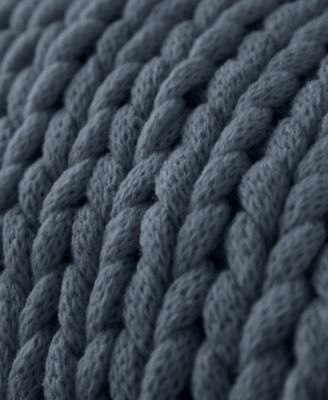 Oversized Chunky Hand-knit Throw, 59" x 47"