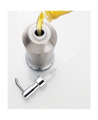 Brushed Stainless Steel Soap Dispenser - Split Finish