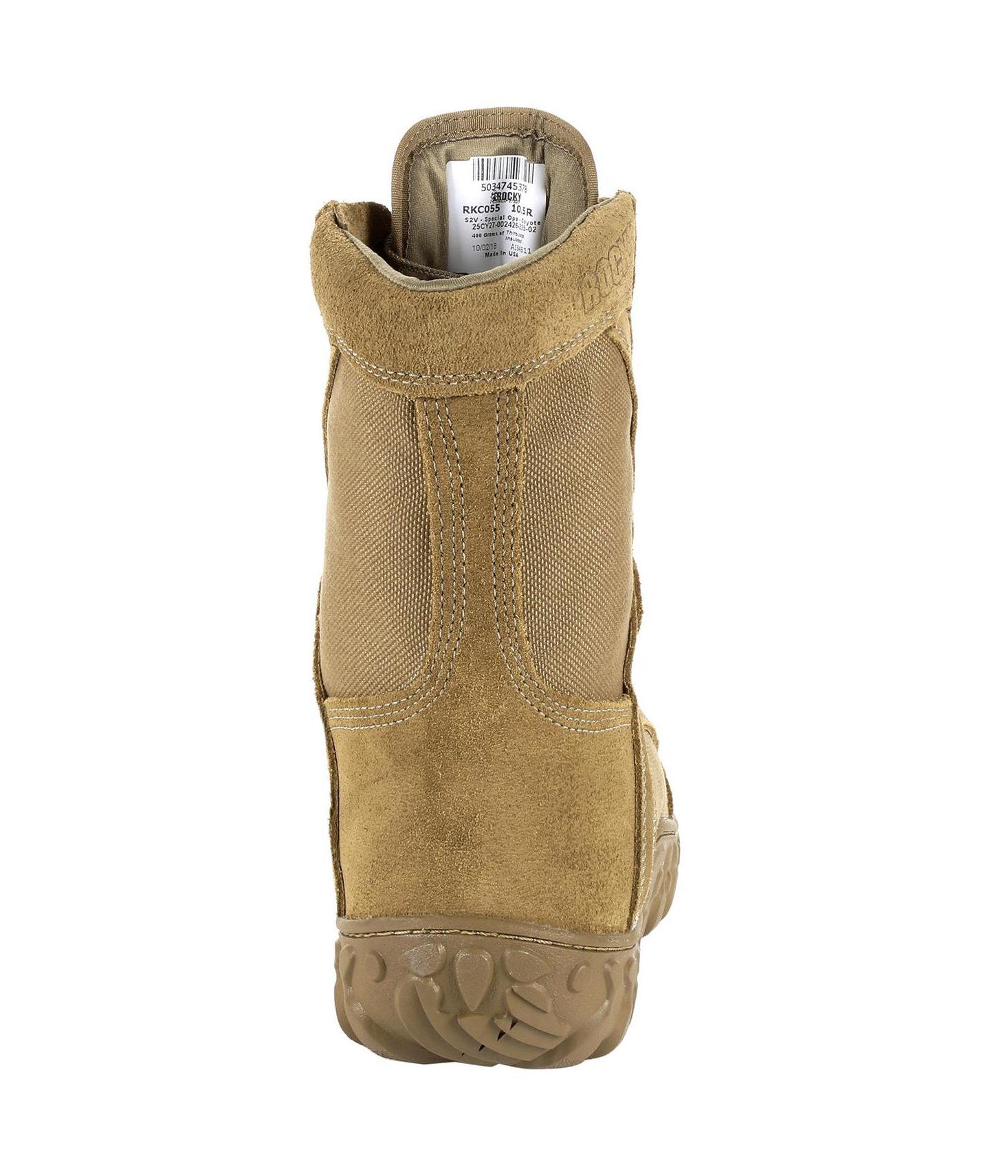 Мужские ботинки ROCKY S2V Waterproof 400G Insulated Military Boot, цвет: Коричневый — фото 5