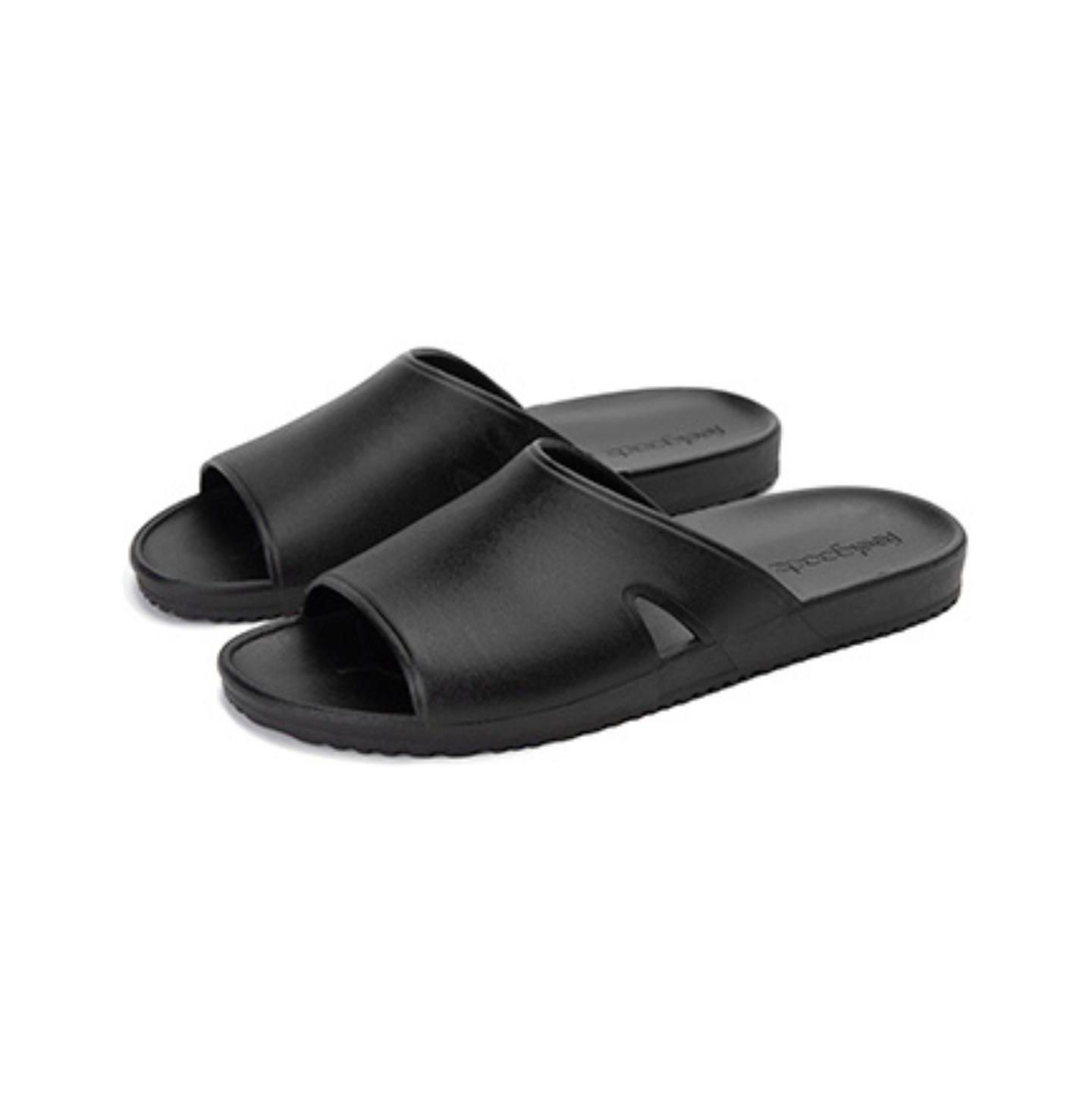 Мужские сандалии Feelgoodz Bonsai Rubber Spa/Shower Slide, цвет: Чёрный — фото 1