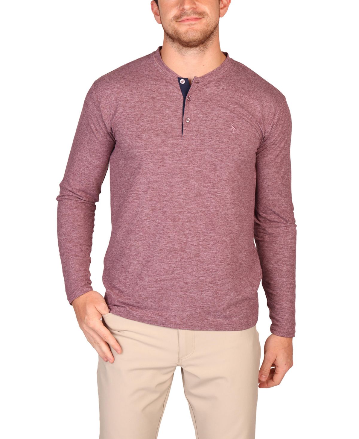 Мужская матовая меланжевая супермягкая куртка Henley