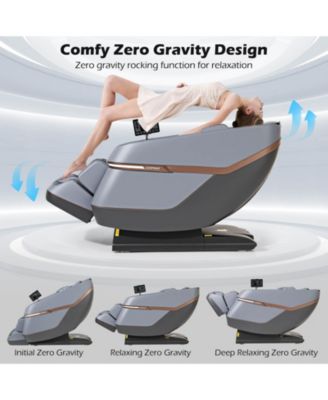 Full Body Zero Gravity Massage Chair with Airbags Waist Heater Foot Rollers