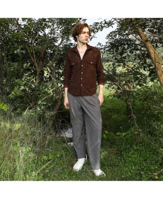 Men's Chocolate Brown Tactile Utility Shirt