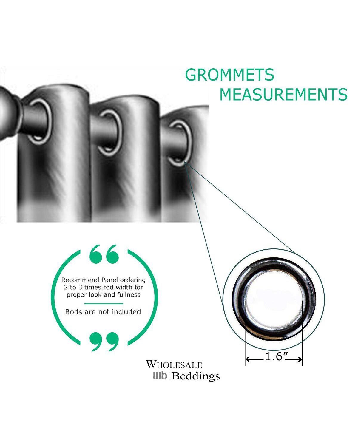 Meridian Room Darkening Thermal Insulated Curtain Pair (Set of 2 Panels