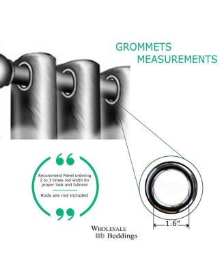 Meridian Room Darkening Thermal Insulated Curtain Pair (Set of 2 Panels), 52"x84"