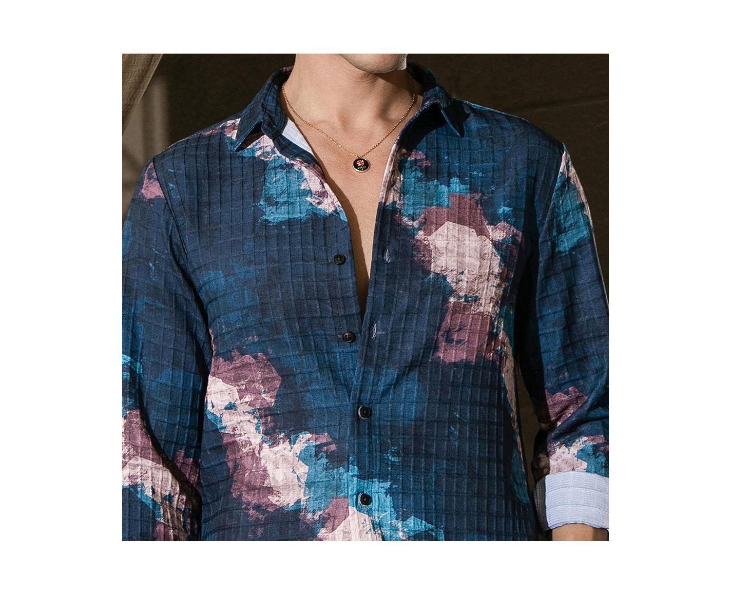 Men's Abstract Fluid Shirt
