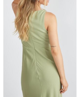 Women's Cowl Front Crepe Bridesmaid Dress