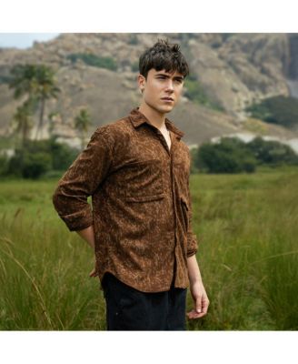 Men's Faded Corduroy Oversized Shirt