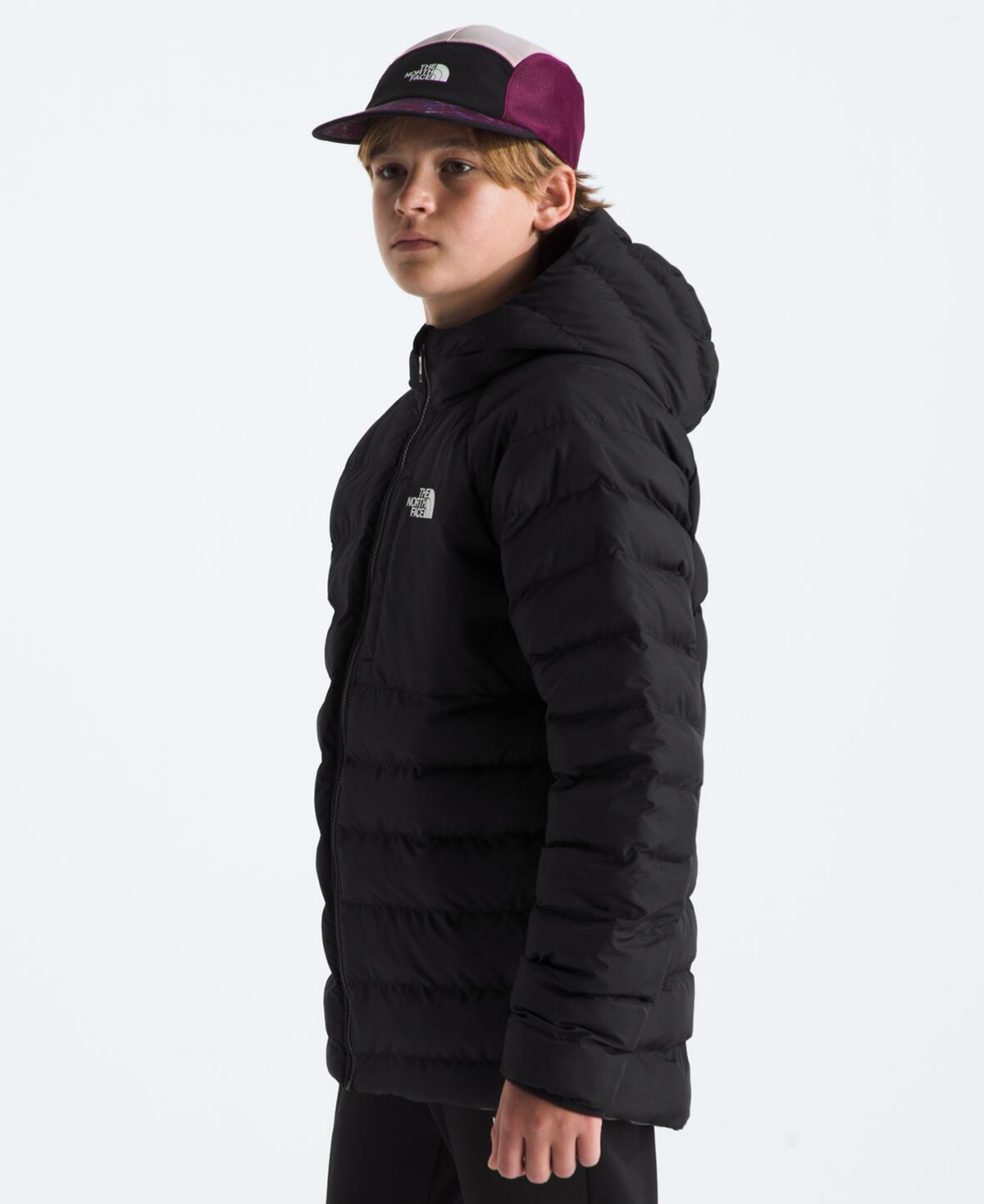 The North Face Kids' Perrito Reversible Water Repellent Jacket In Black
