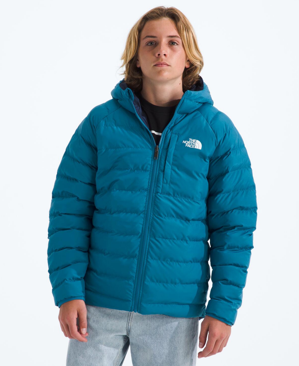 The North Face Kids' Perrito Reversible Water Repellent Jacket In Blue