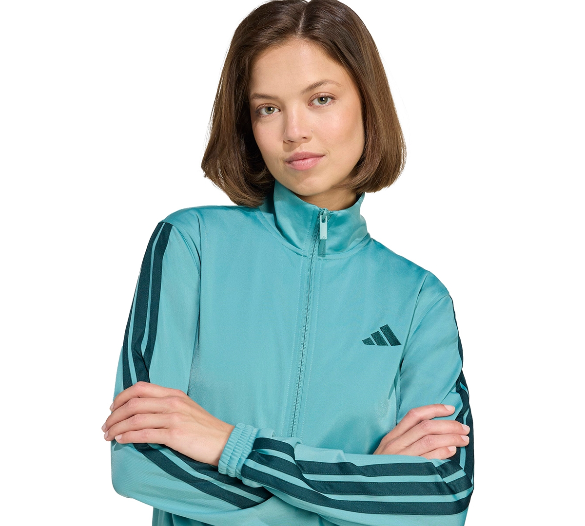 Adidas Originals Women's Tricot 3-stripes Track Jacket In Blue