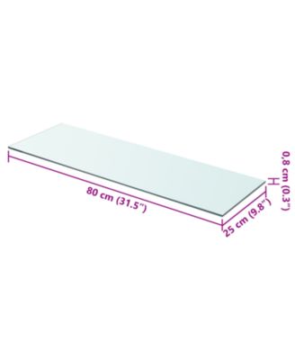 Shelf Panel Glass Clear 31.5"x9.8"