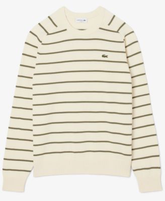 Men's Striped 3D Crewneck Sweater