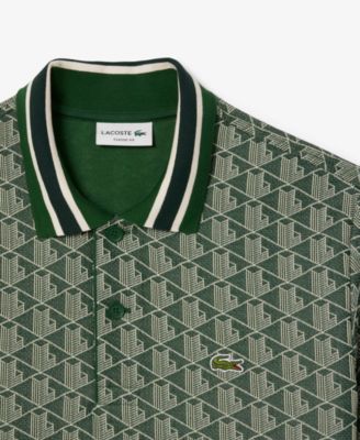 Men's Classic Fit Monogram Jacquard Polo Shirt