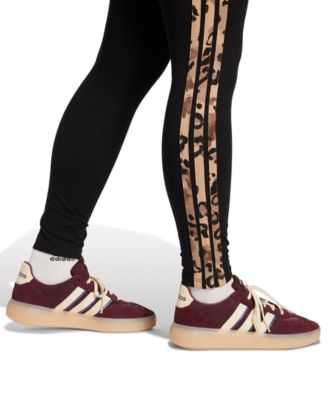Women's Leopard-Print Cotton-Blend High-Rise Leggings