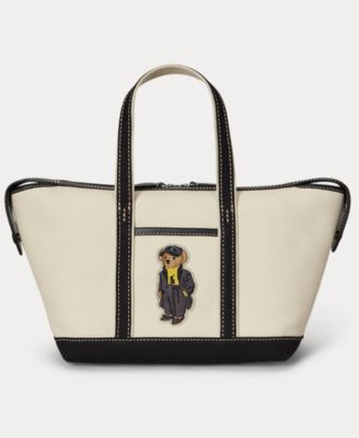 Polo Ralph Lauren - Women's Bear Canvas Mini Shopper Tote
