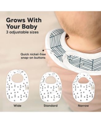 8pk Baby Bibs for Boy, Baby Drool Bib for Baby Boys and Girls, Infant Teething Bibs