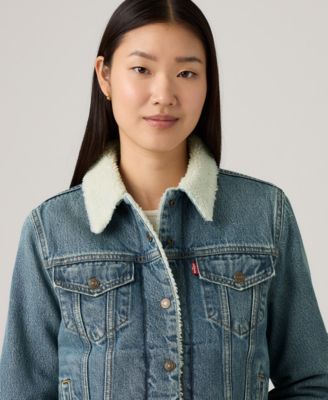 Women's Original Denim Trucker with Sherpa Lining