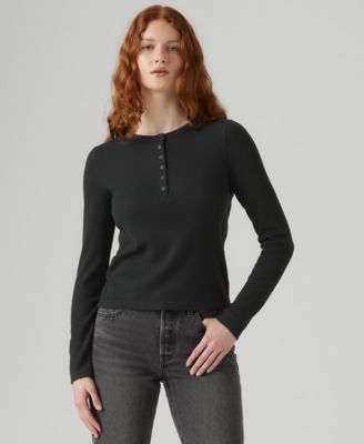 Women's Dana Henley Long Sleeve Top