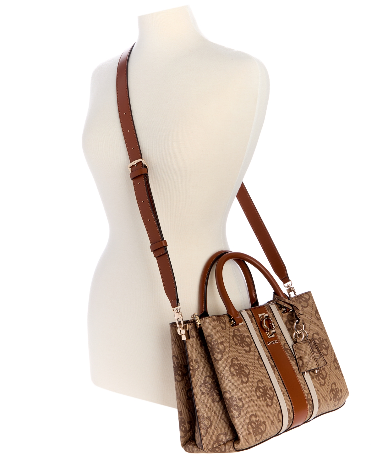 Guess Women's Erenia Girlfriend Satchel Bag In Brown