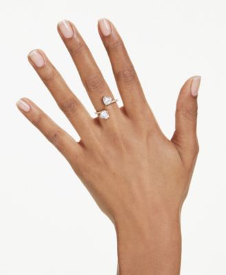 Mesmera Attract Gold-Tone Plated Open Ring