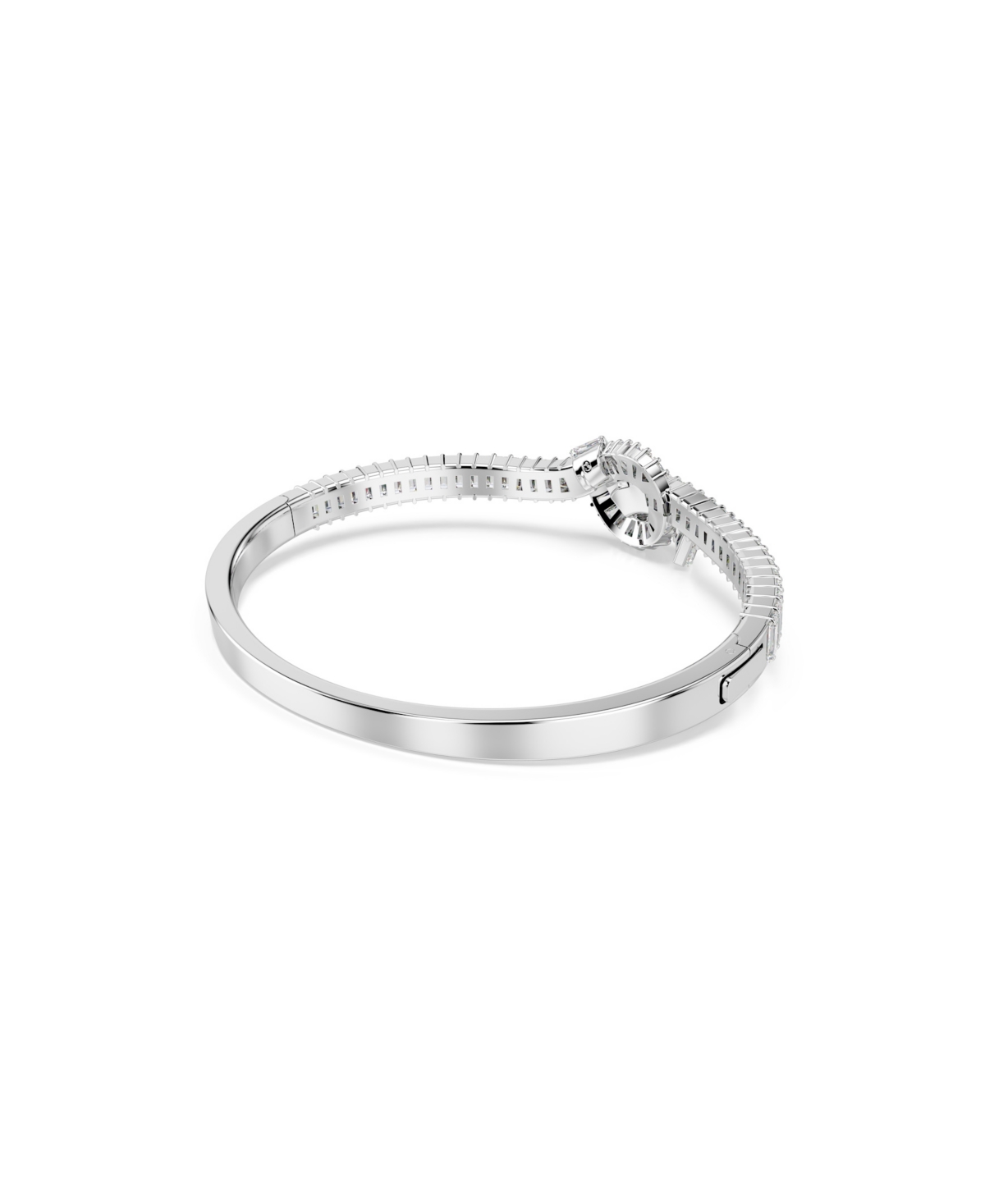 Swarovski Swaroski Matrix Rhodium Plated Bangle In Metallic