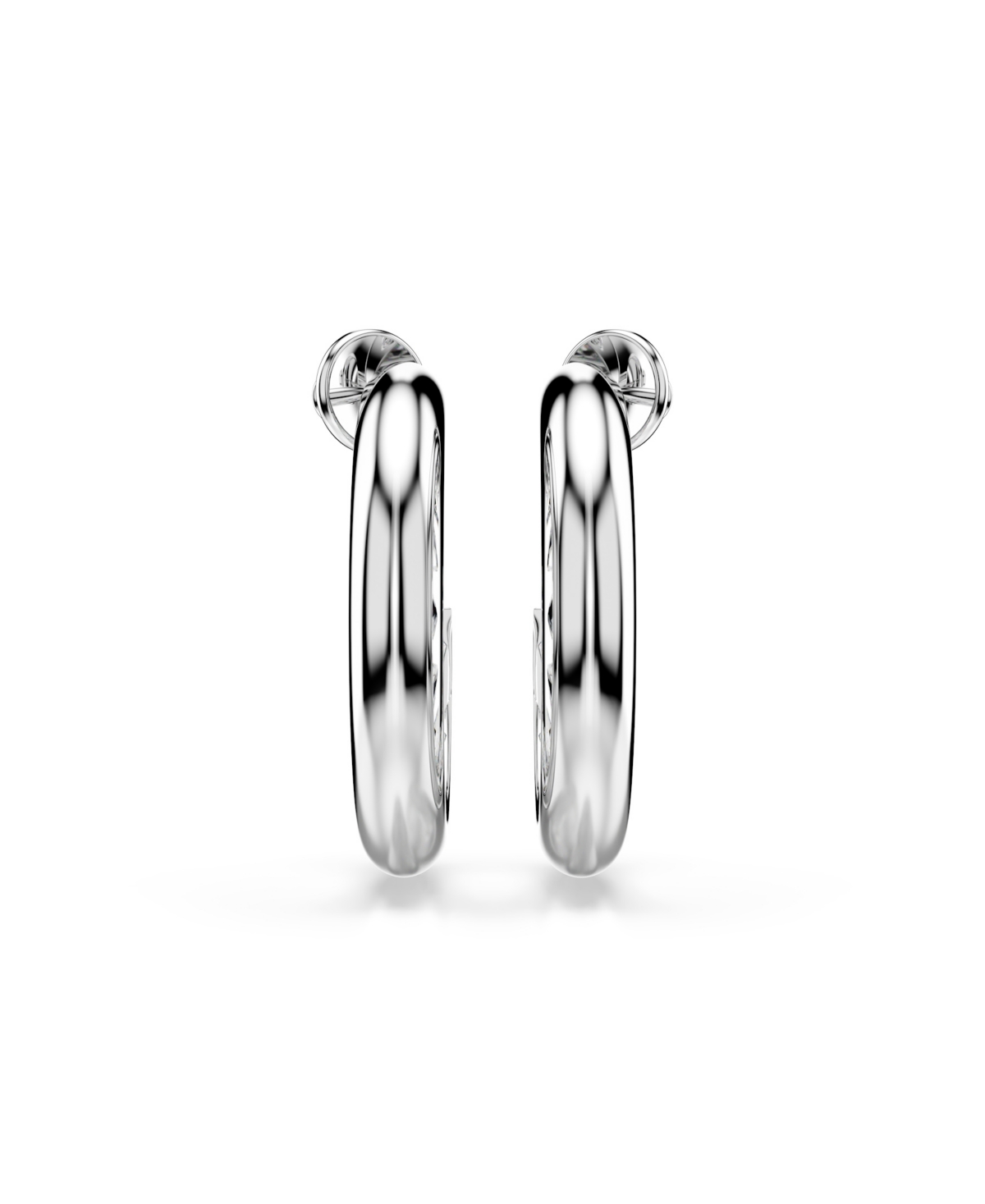Swarovski Sublima Rhodium Plated Hoop Earrings