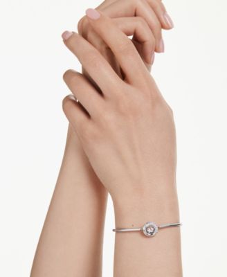 Swaroski Dextera Rhodium Plated Bangle