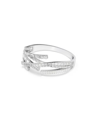 Swaroski Matrix Rhodium Plated Bangle