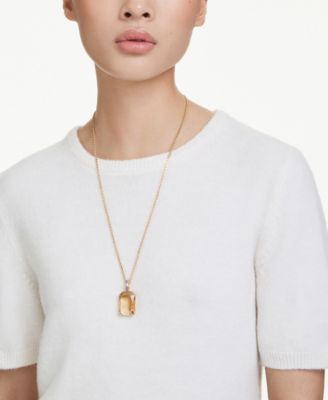 Millenia  Gold-Tone Plated Pendant Necklace