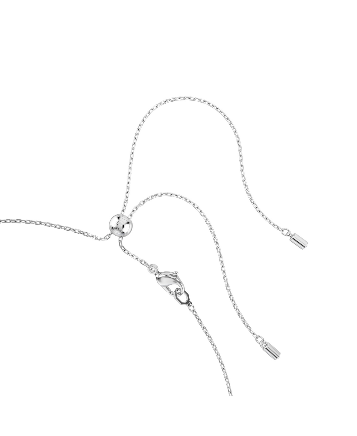 Swarovski Matrix Rhodium Plated Choker Necklace In Blue