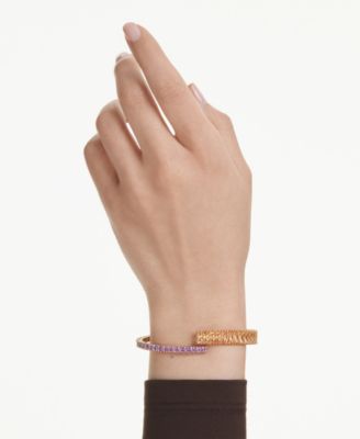 Swaroski Matrix Gold-Tone Plated Bangle