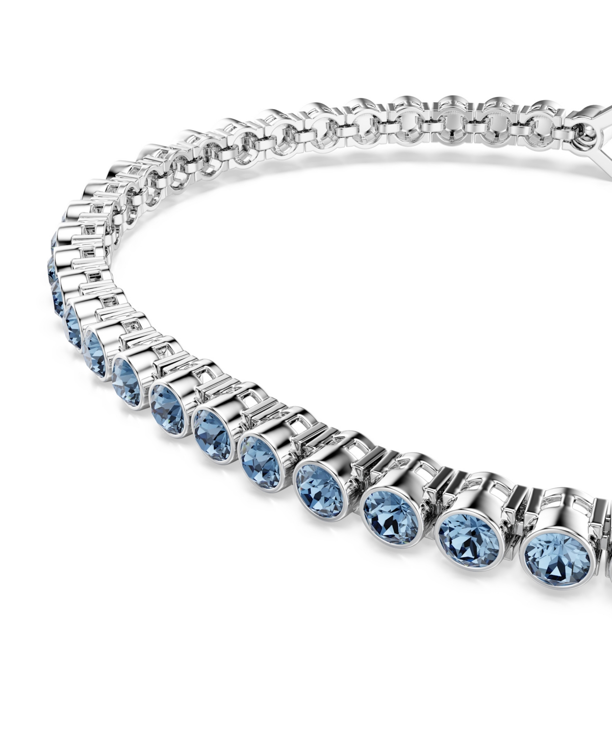 Swarovski Swaroski Imber Emily Rhodium Plated Tennis Bracelet In White