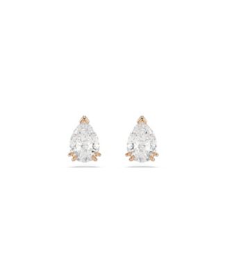Swarovski Stilla Rose Gold-Tone Plated Stud Earrings - Macy's