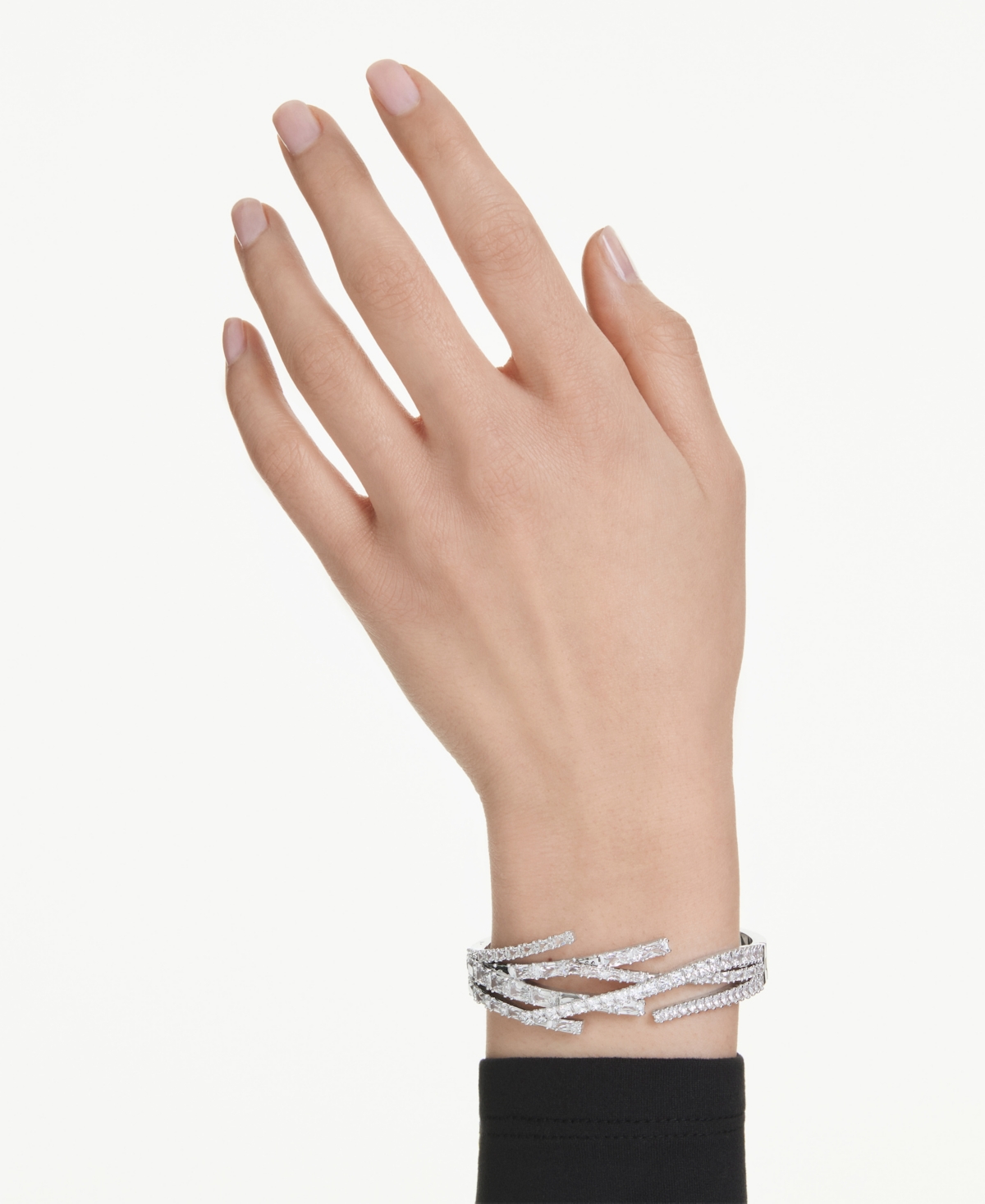 Swarovski Swaroski Matrix Rhodium Plated Bangle