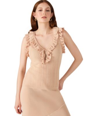 Steve Madden - Women's Nataly Ruffle Detail Sweater