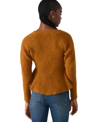Women's Courtney V-Neck Peplum Sweater