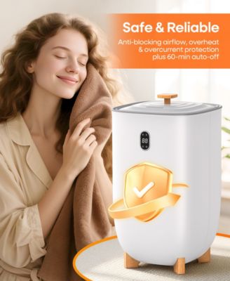 35L Large Home Towel Warmer Dryer Bucket with Aromatherapy, Auto Shut-off Function