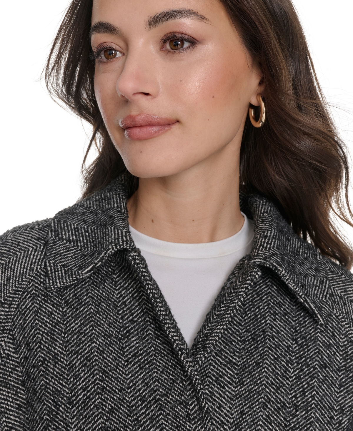 Levi's Belted Longline Coat In Gray