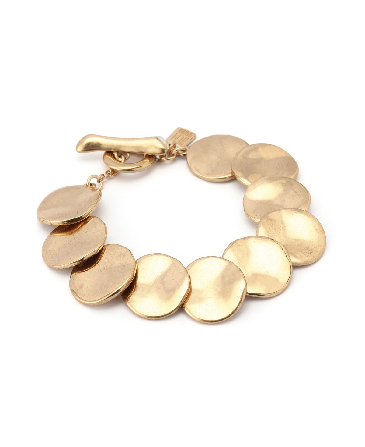 Robert Lee Morris Soho Gold Heirloom Charms Disc Bracelet In Gold