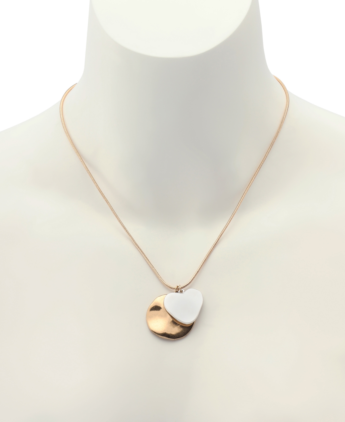 Robert Lee Morris Soho Gold Heirloom Charms Mixed Coin Pendant Necklace In Gold