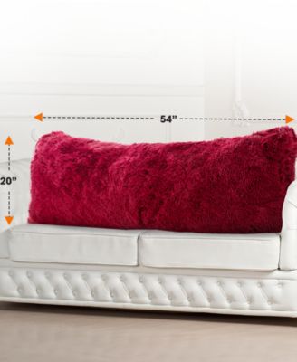 Faux Fur Body Pillow, 20" x 54"