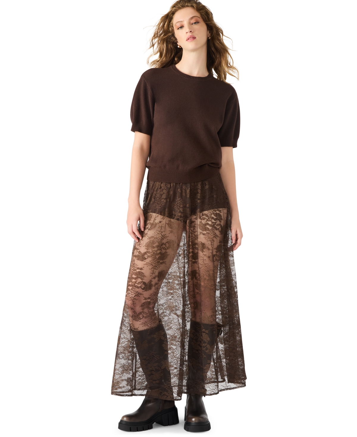 Steve Madden Women's Gisela Pull-on Maxi Skirt In Brown