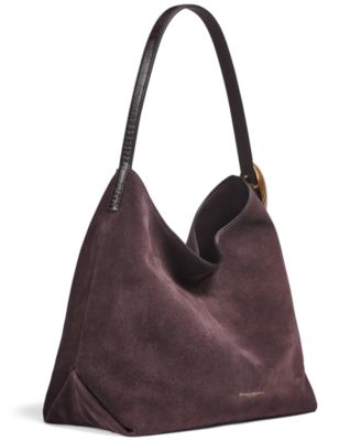 Georgette Suede Medium Bucket Bag
