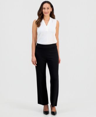 Petite Serenity Pull-On Wide-Leg Knit Pants