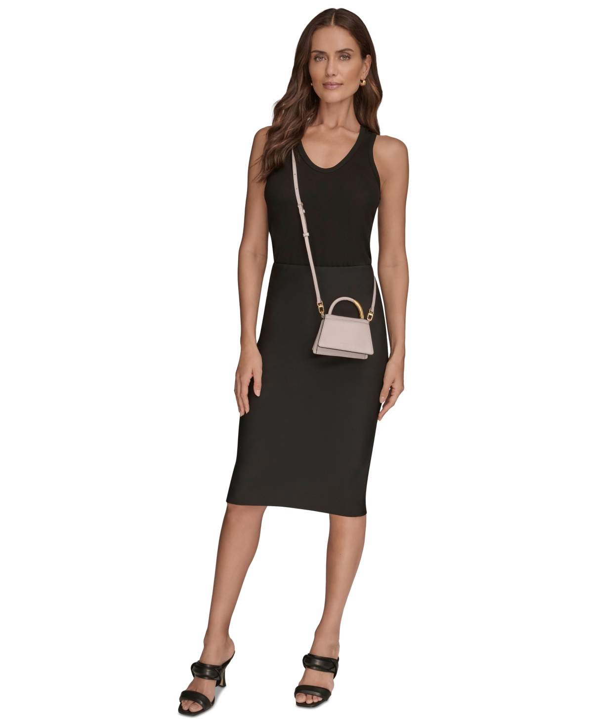 Donna Karan Women's Tulle Mini Crossbody Bag In Gray