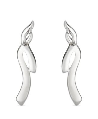 White Diamond Drop Earrings ( .42ct. t.w.) in Platinum