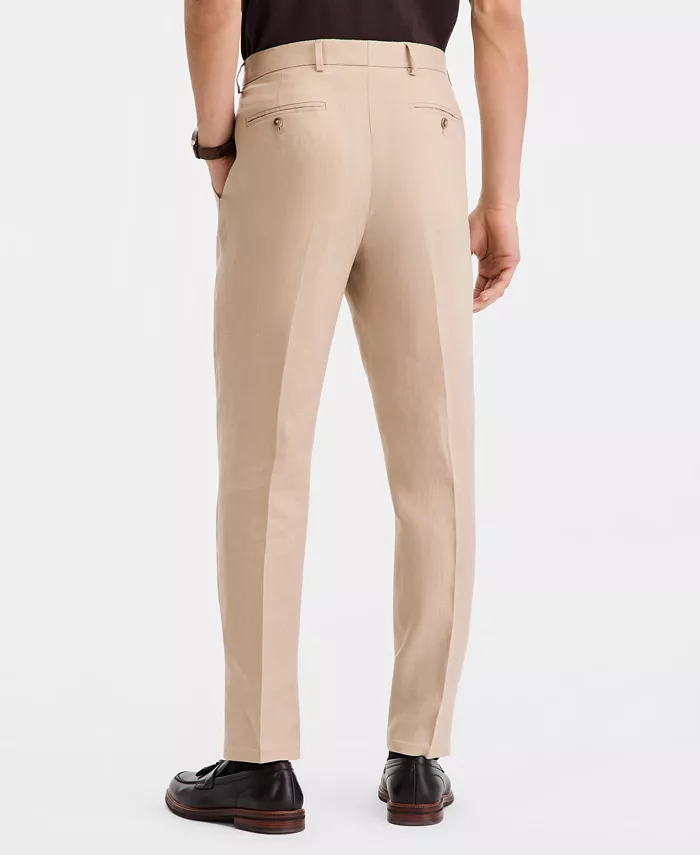 Men's Modern-Fit Linen Dress Pants - thumbnail 4