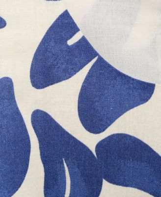 Women's Printed Linen-Blend Top